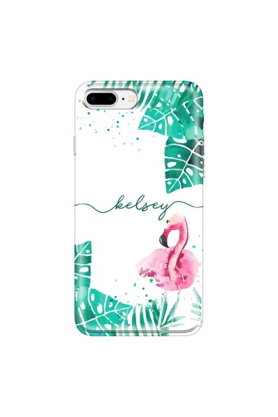 APPLE - iPhone 7 Plus - Soft Clear Case - Flamingo Watercolor