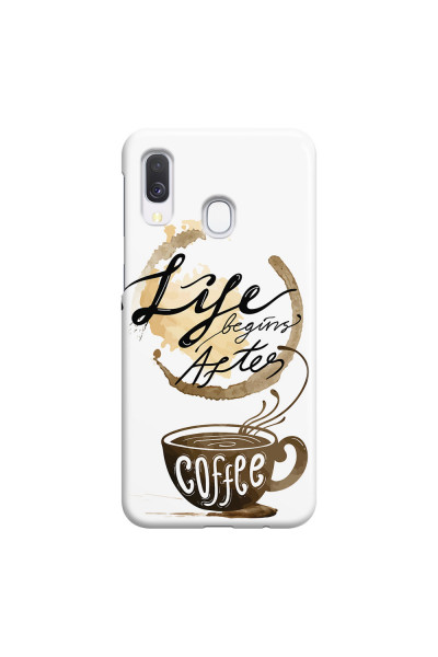 SAMSUNG - Galaxy A40 - 3D Snap Case - Life begins after coffee