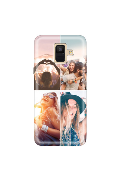 SAMSUNG - Galaxy A6 2018 - Soft Clear Case - Collage of 4