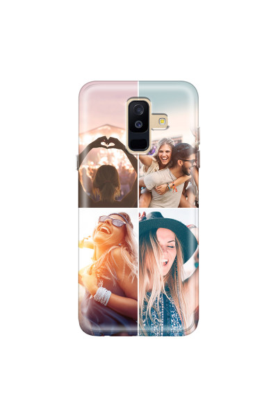 SAMSUNG - Galaxy A6 Plus 2018 - Soft Clear Case - Collage of 4