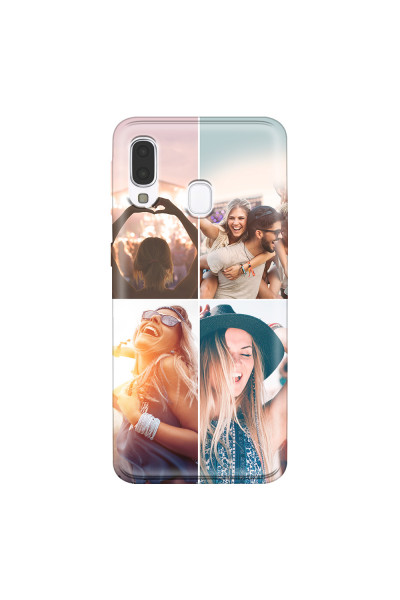 SAMSUNG - Galaxy A40 - Soft Clear Case - Collage of 4