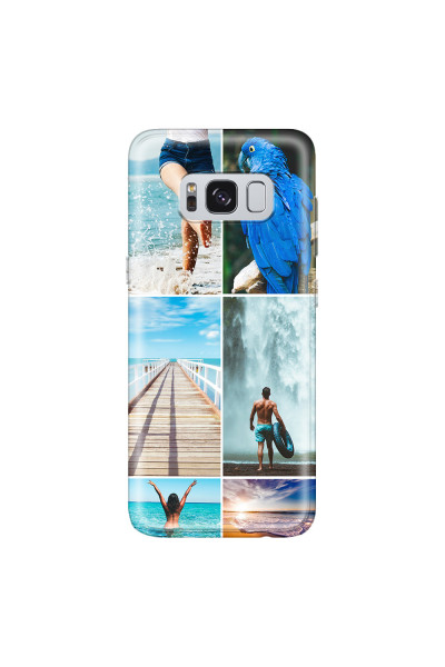 SAMSUNG - Galaxy S8 Plus - Soft Clear Case - Collage of 6