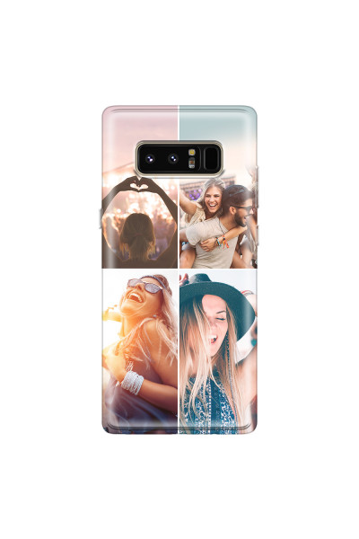 SAMSUNG - Galaxy Note 8 - Soft Clear Case - Collage of 4