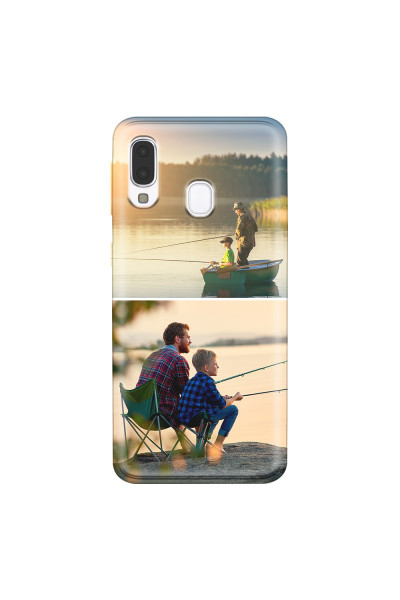 SAMSUNG - Galaxy A40 - Soft Clear Case - Collage of 2