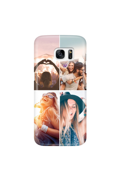 SAMSUNG - Galaxy S7 Edge - 3D Snap Case - Collage of 4