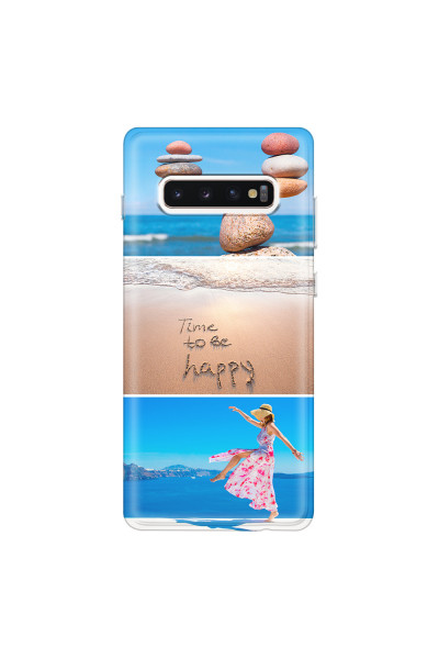 SAMSUNG - Galaxy S10 Plus - Soft Clear Case - Collage of 3