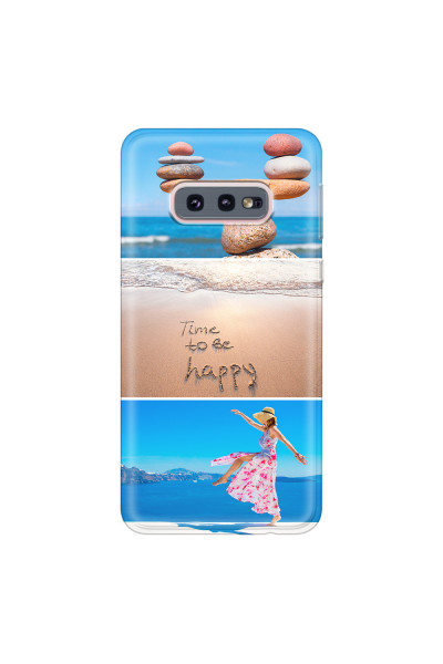 SAMSUNG - Galaxy S10e - Soft Clear Case - Collage of 3