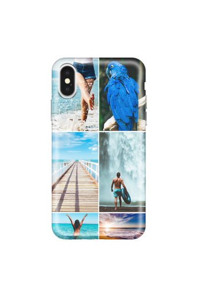 APPLE - iPhone X - Soft Clear Case - Collage of 6