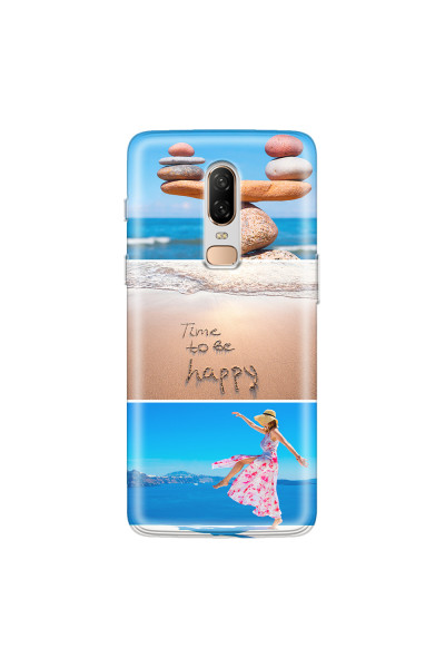 ONEPLUS - OnePlus 6 - Soft Clear Case - Collage of 3