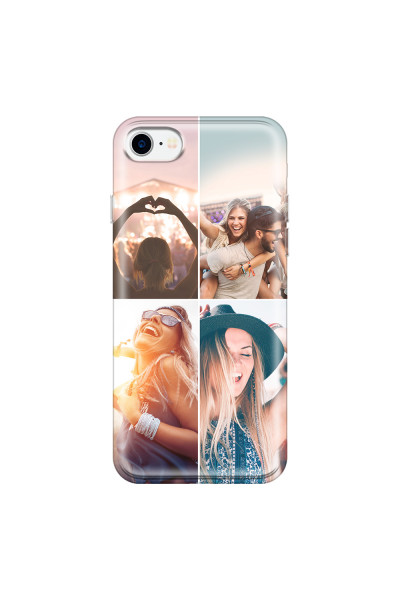 APPLE - iPhone 7 - Soft Clear Case - Collage of 4