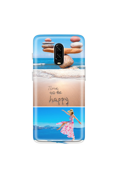 ONEPLUS - OnePlus 6T - Soft Clear Case - Collage of 3