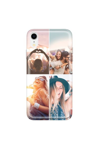 APPLE - iPhone XR - Soft Clear Case - Collage of 4