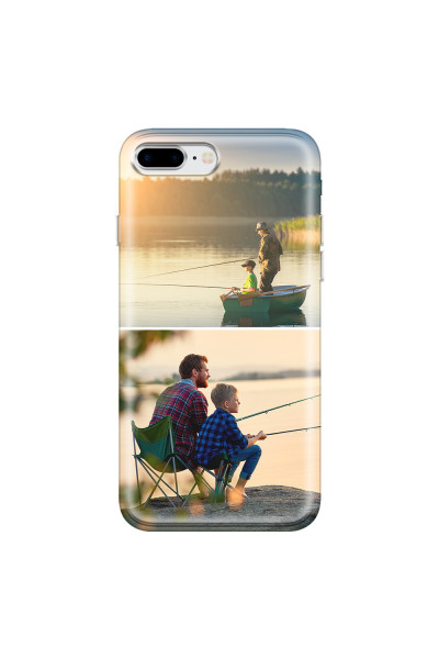 APPLE - iPhone 8 Plus - Soft Clear Case - Collage of 2