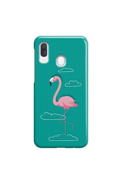 SAMSUNG - Galaxy A40 - 3D Snap Case - Cartoon Flamingo