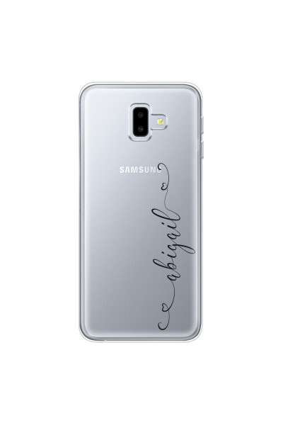 SAMSUNG - Galaxy J6 Plus 2018 - Soft Clear Case - Little Dark Hearts Handwritten