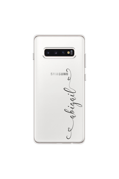 SAMSUNG - Galaxy S10 Plus - Soft Clear Case - Little Dark Hearts Handwritten