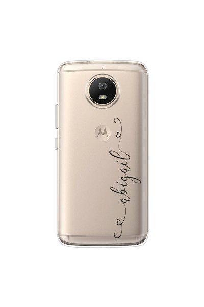 MOTOROLA by LENOVO - Moto G5s - Soft Clear Case - Little Dark Hearts Handwritten