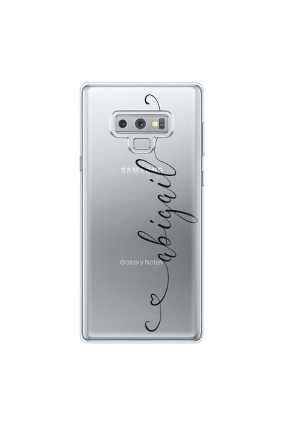 SAMSUNG - Galaxy Note 9 - Soft Clear Case - Dark Hearts Handwritten