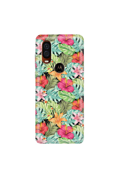 MOTOROLA by LENOVO - Moto One Vision - Soft Clear Case - Hawai Forest