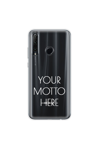 HONOR - Honor 20 lite - Soft Clear Case - Your Motto Here