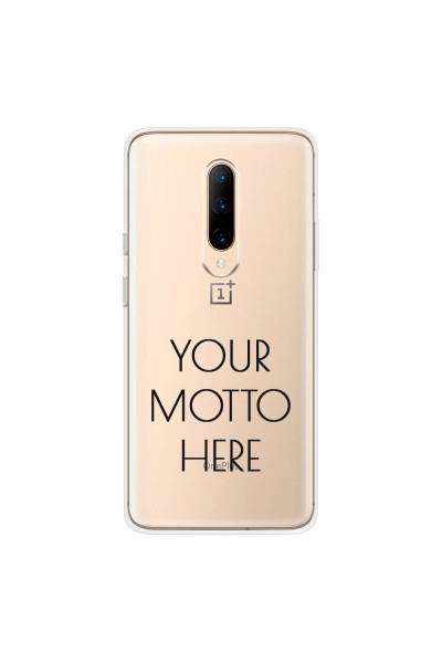 ONEPLUS - OnePlus 7 Pro - Soft Clear Case - Your Motto Here II.