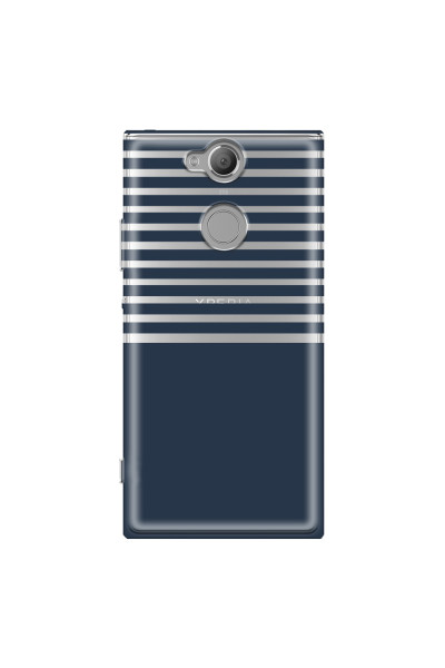 SONY - Sony XA2 - Soft Clear Case - Life in Blue Stripes