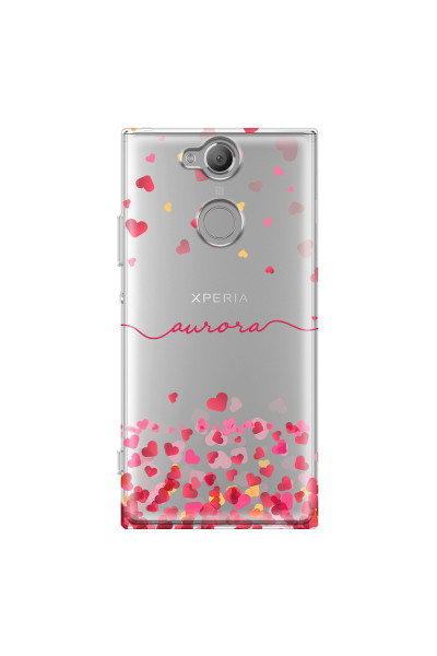 SONY - Sony XA2 - Soft Clear Case - Scattered Hearts