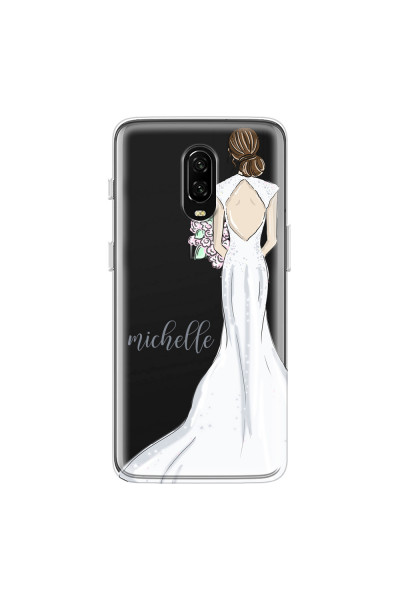 ONEPLUS - OnePlus 6T - Soft Clear Case - Bride To Be Brunette Dark