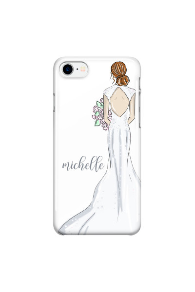 APPLE - iPhone 7 - 3D Snap Case - Bride To Be Redhead Dark