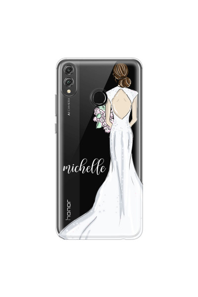 HONOR - Honor 8X - Soft Clear Case - Bride To Be Brunette