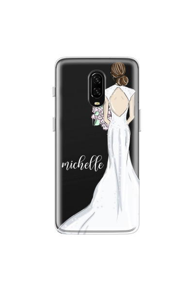 ONEPLUS - OnePlus 6T - Soft Clear Case - Bride To Be Brunette
