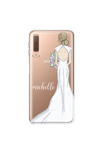 SAMSUNG - Galaxy A7 2018 - Soft Clear Case - Bride To Be Blonde