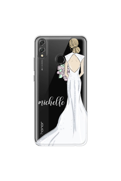 HONOR - Honor 8X - Soft Clear Case - Bride To Be Blonde