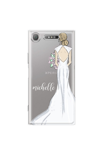 SONY - Sony XZ1 - Soft Clear Case - Bride To Be Blonde