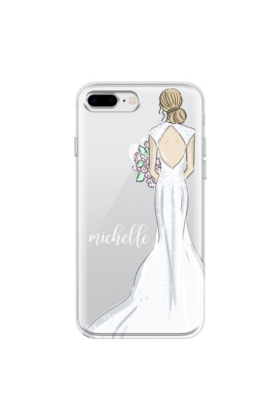 APPLE - iPhone 8 Plus - Soft Clear Case - Bride To Be Blonde