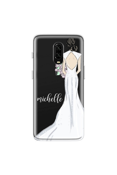 ONEPLUS - OnePlus 6T - Soft Clear Case - Bride To Be Blackhair