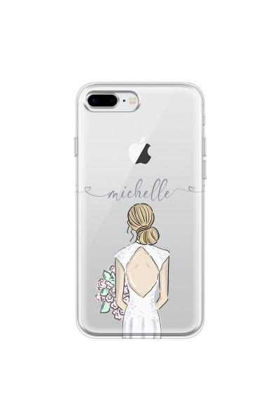 APPLE - iPhone 8 Plus - Soft Clear Case - Bride To Be Blonde II. Dark