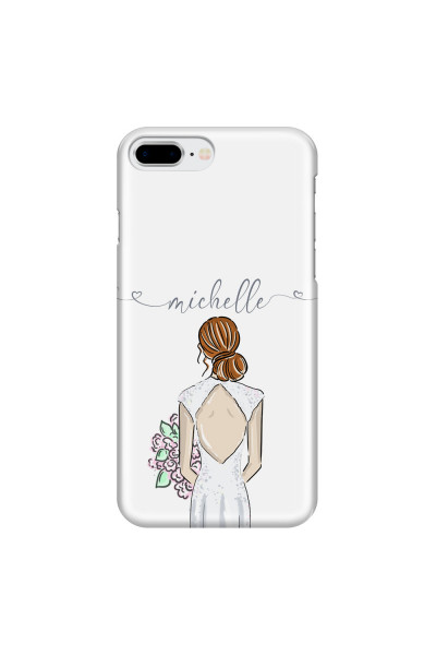 APPLE - iPhone 8 Plus - 3D Snap Case - Bride To Be Redhead II. Dark