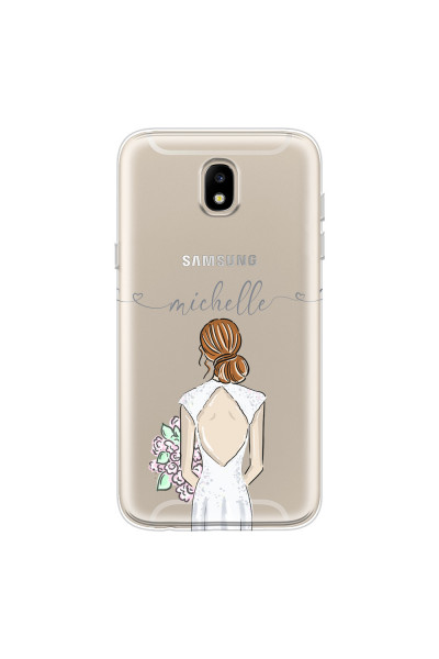 SAMSUNG - Galaxy J5 2017 - Soft Clear Case - Bride To Be Redhead II. Dark