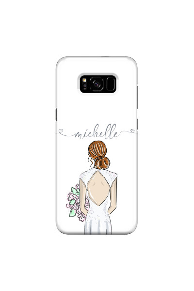 SAMSUNG - Galaxy S8 Plus - 3D Snap Case - Bride To Be Redhead II. Dark