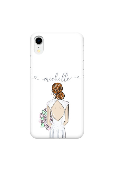 APPLE - iPhone XR - 3D Snap Case - Bride To Be Redhead II. Dark