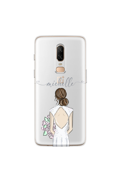 ONEPLUS - OnePlus 6 - Soft Clear Case - Bride To Be Brunette II. Dark