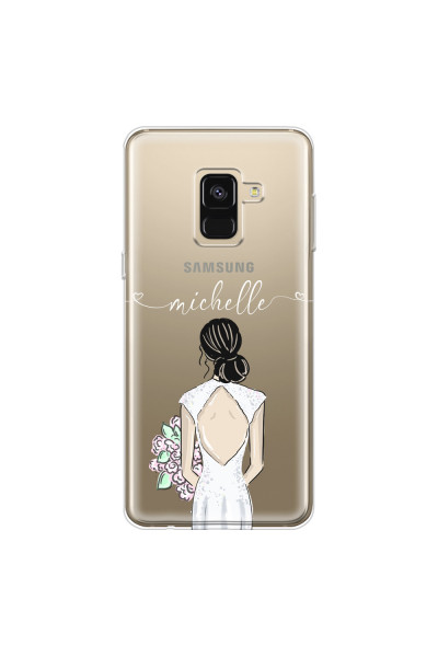 SAMSUNG - Galaxy A8 - Soft Clear Case - Bride To Be Blackhair II.
