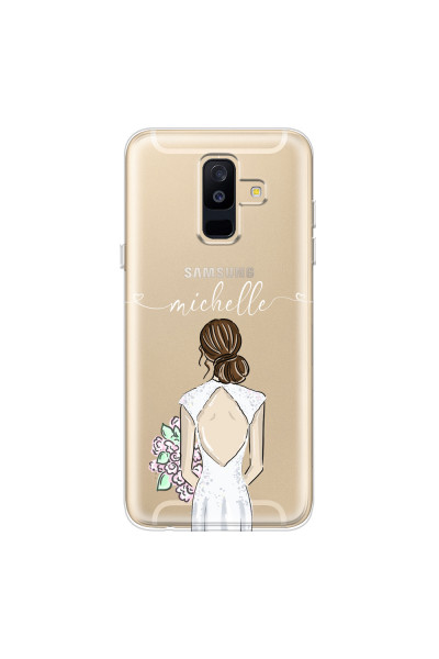 SAMSUNG - Galaxy A6 Plus 2018 - Soft Clear Case - Bride To Be Brunette II.