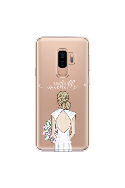SAMSUNG - Galaxy S9 Plus 2018 - Soft Clear Case - Bride To Be Blonde II.