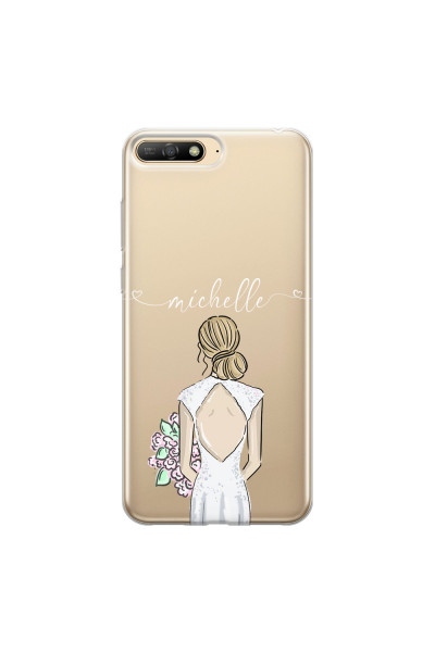 HUAWEI - Y6 2018 - Soft Clear Case - Bride To Be Blonde II.