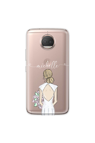 MOTOROLA by LENOVO - Moto G5s Plus - Soft Clear Case - Bride To Be Blonde II.
