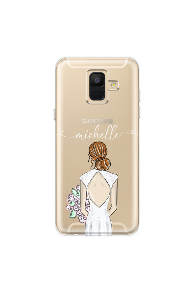 SAMSUNG - Galaxy A6 2018 - Soft Clear Case - Bride To Be Redhead II.