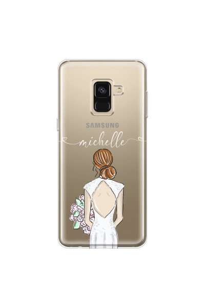 SAMSUNG - Galaxy A8 - Soft Clear Case - Bride To Be Redhead II.