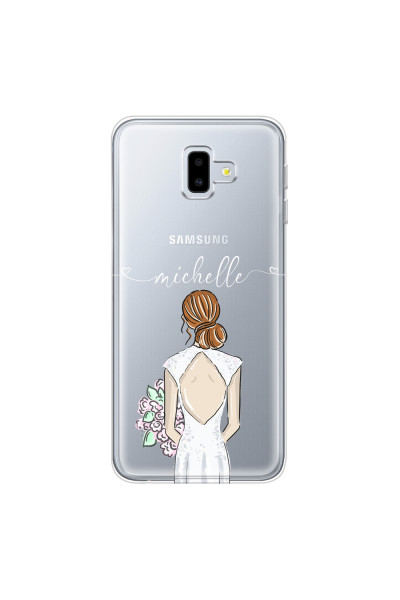 SAMSUNG - Galaxy J6 Plus 2018 - Soft Clear Case - Bride To Be Redhead II.
